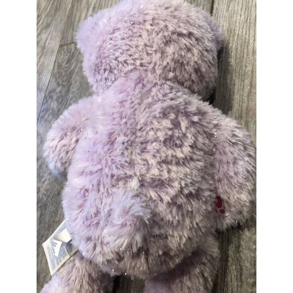 Build a Bear Frozen Anna Stuffed Plush Animal Purple Sparkle Disney Teddy 17" - Picture 5 of 5